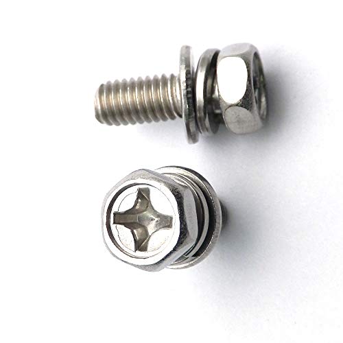 Yunshuo Motorcycle Battery Terminal Nut And Bolt Kit M6X12Mm Bike Scooter Universal #TOP4