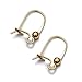 Produktbild DIY925 1 Paar Damen Ohrhänger Clips Gold 18mm 925 Sterling Silber 24K vergoldet für die Schmuckherstellung DIY