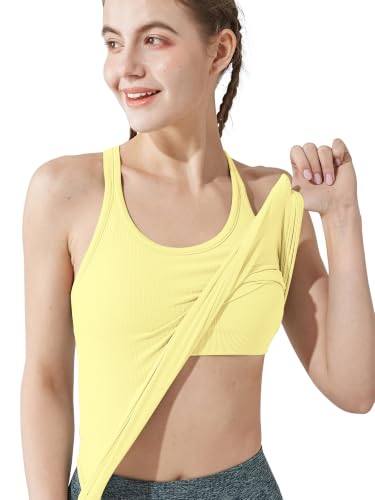 Image of sphinx cat Yoga Racerback Tank Top for Women with Built in Bra,Women's Padded Sports Bra Fitness Workout Running Shirts