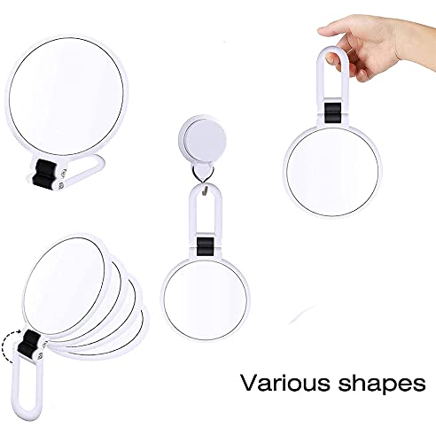 Viscal 10X Magnifying Handheld Mirror And 5X Travel Makeup Mirror,Double Sided Pedestal Makeup Mirror With 1/10X Magnification And 1/5X Travel Makeup Mirror #TOP4