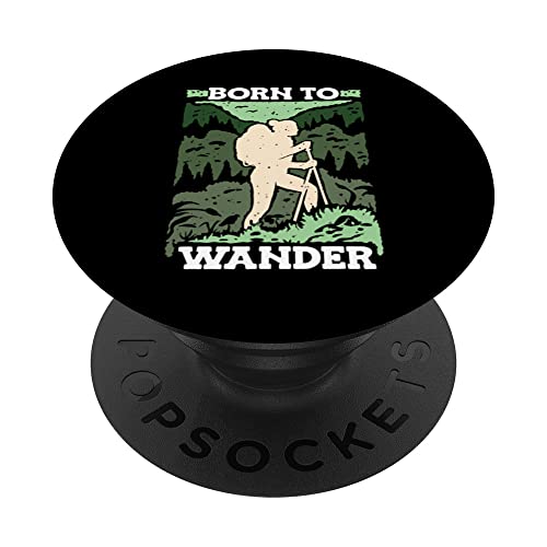 Born To Wander Trekking - Mochila de senderismo PopSockets PopGrip Intercambiable
