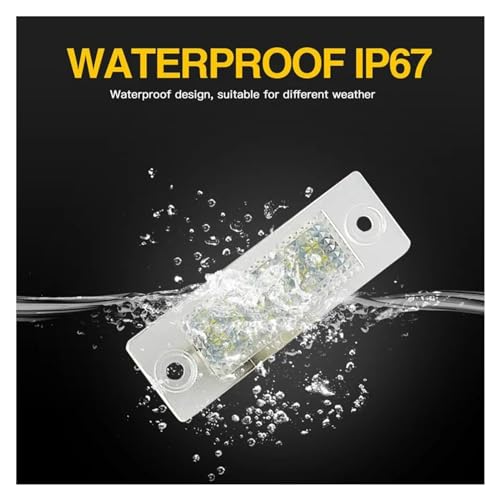 Luces LED de matrícula Canbus para VW Caddy y Transporter, elimina bombillas amarillas 3