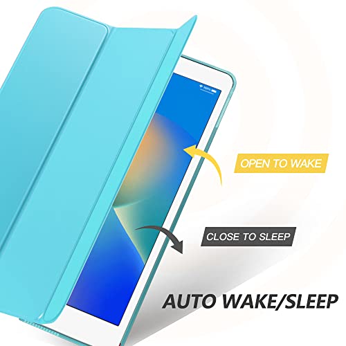 Image of Moko Smart Case for iPad 9th / 8th / 7th Gen Case 10.2 Inch, Peacock Blue