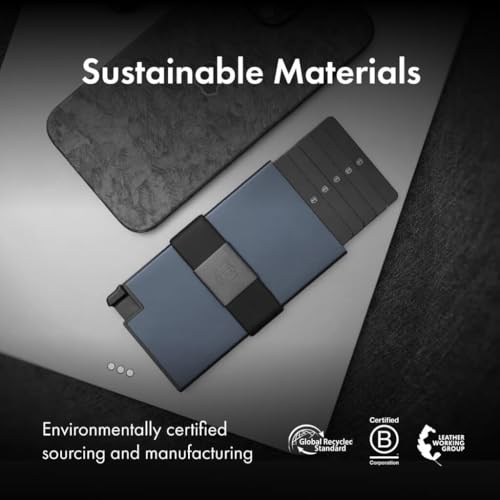 Image of Ekster Aluminum Cardholder Wallet for Men | Metal Wallets with RFID Blocking Layer | Slim & Minimalist Aluminum Wallet with Push Button for Quick Card Access