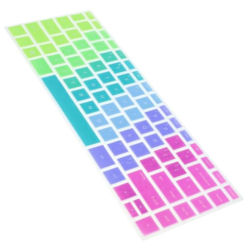 ANDRESLAD Silicone Keyboard Cover for Pavilion Laptop Thin Transparent Protective Keyboard Protector with Individually Molded Keys for Notebook