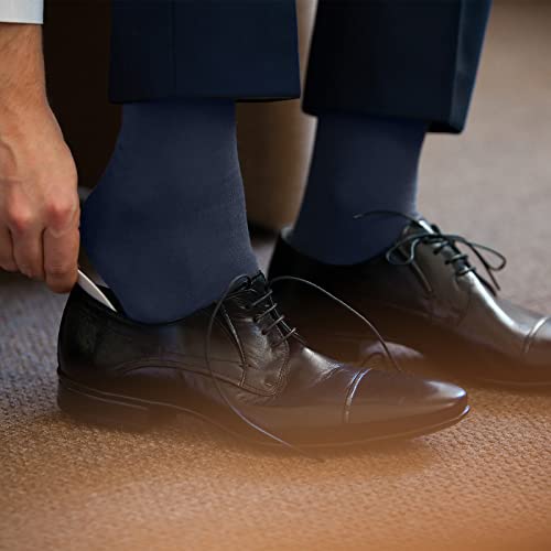 Men's Dress Socks 4 Pack Crew Business Casual Sock Moisture Wicking Super Soft2