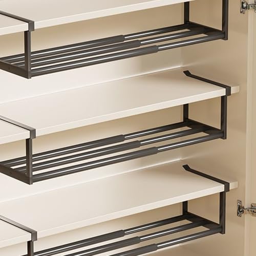 Rangement chaussures pour placard extensible et réglable, étagère modulable maison