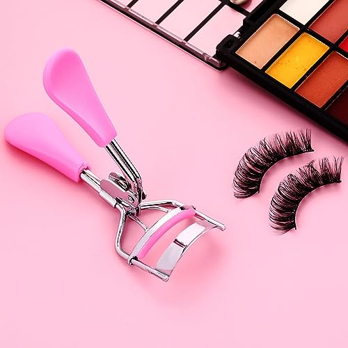 Lash Curler, No Pinching or Pulling, Long Lasting Eyelash Curler Fit All Eye Shapes, Professional Makeup Tool for Eyelashes with 10 Pieces Silicone Refill Pads (Pink) Lash Curler, No Pinching or Pulling, Long Lasting Eyelash Curler Fit All Eye Shapes, Professional Makeup Tool for Eyelashes with 10 Pieces Silicone Refill Pads (Pink)