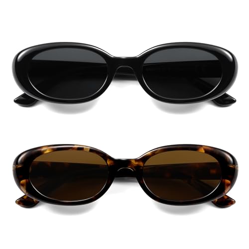 Oval Retro Trendy Sunglasses Womens Mens 90s Classic Vintage Narrow Sun Glasses AR822763