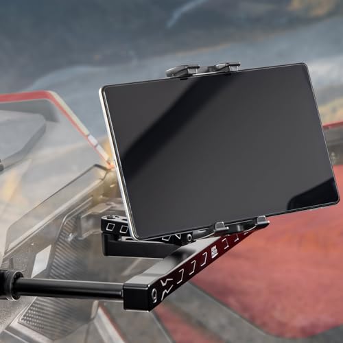 Image of KEMIMOTO Electronic Device Mounts with Grab Bar, UTV Device Holder | 6061 Billet Aluminum, Electronic Phone Tablet, GPS Mount, Compatible with Polaris RZR PRO XP /XP4 2022-2023 RZR PRO R /Turbo R