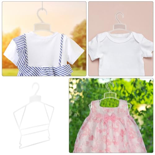 Cintres en plastique blanc pour bébé VICASKY pour éviter les vêtements déformés et froissés - 4