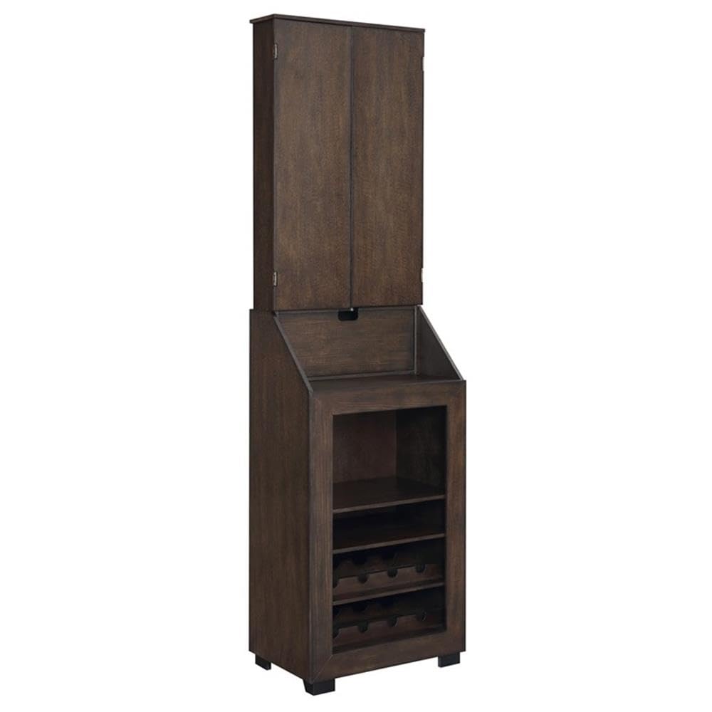 BOWERY HILL Dartboard Cabinet in Brown