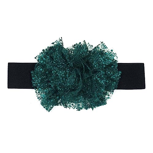 Waist Belt, Y2K-style Stretchy Waist Belt with Tulle for Street Dance Night Club Oversize Flower for Party Dancing