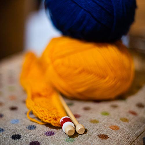 Korbond DK Yarn Mustard Yellow - 100g Acrylic Wool - Lightweight, Hypoallergenic & Durable Double Knit Crochet Yarn Knitting Wool (290m Total) - Image 2