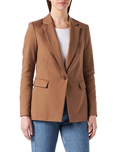 comma Damen Langarm Blazer, 8493 Brown, 42