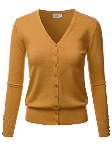 Image of LALABEE Women's V-Neck Long Sleeve Button Down Sweater Cardigan Soft Knit(S-XXL)