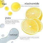 Saturday Skin Yuzu Vitamin C Sleep Overnight Face Mask Korean Skin Care Retinol Niacinamide Brightening Overnight Mask, Vegan Smooth Skin & Reduce Wrinkles, Ideal for All Skin Types