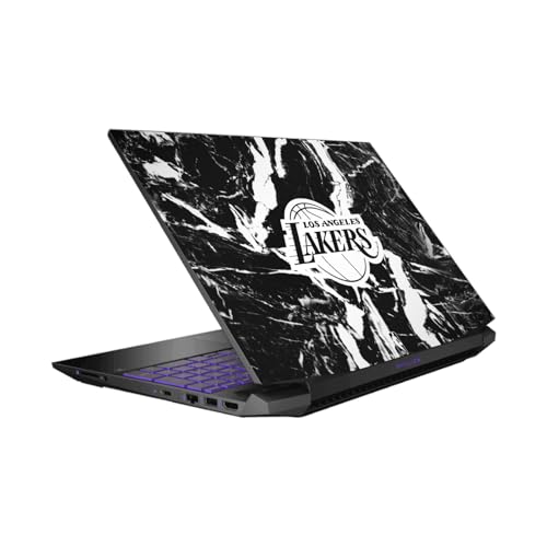 Autocollant Lakers marbre noir au bureau ou à l'université