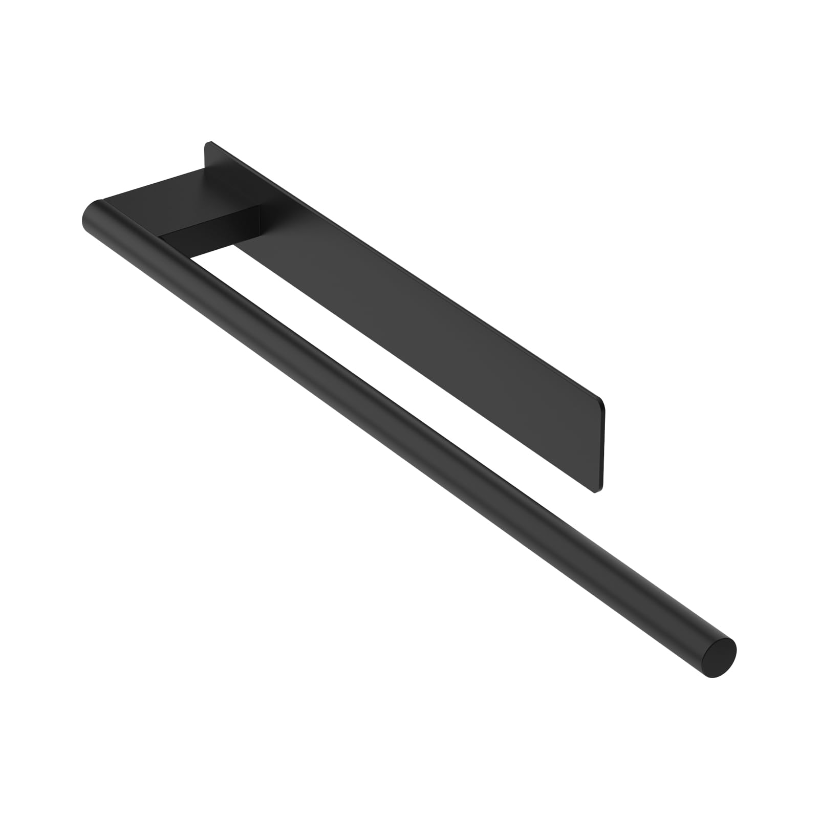 Ibergrif M34453B Handtuchhalter Ohne Bohren, 39cm 304 Edelstahl, Selbstklebend, Handtuchstange zum Kleben für Badezimmer/Küchenzubehör, Schwarz