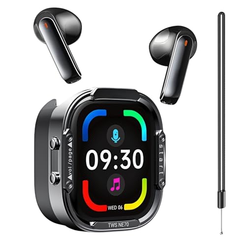 JKNKCO True Wireless Bluetooth 6.0 Semi in-Ear Earbuds, 60H...