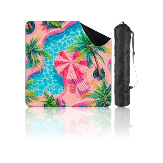 Vibrant Mahjong Mat with Carrying Bag