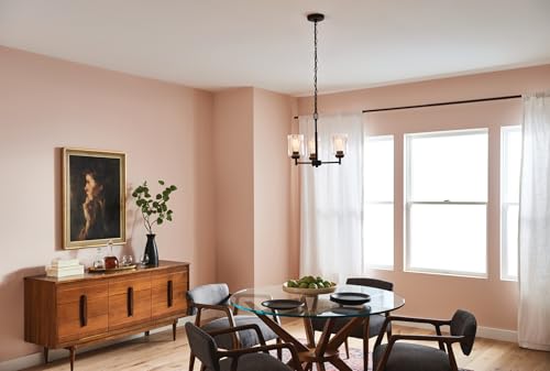 KICHLER Winslow 15.25" 3 Light Mini Chandelier with Clear Seeded Glass in Olde Bronze® by Kichler - Image 3