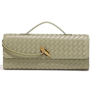 Upbull Trendy Woven Evening Clutch Purses Women Underarm Shoulder Handbag Cute Satchels Crossbody Purse PU Leather Wallet