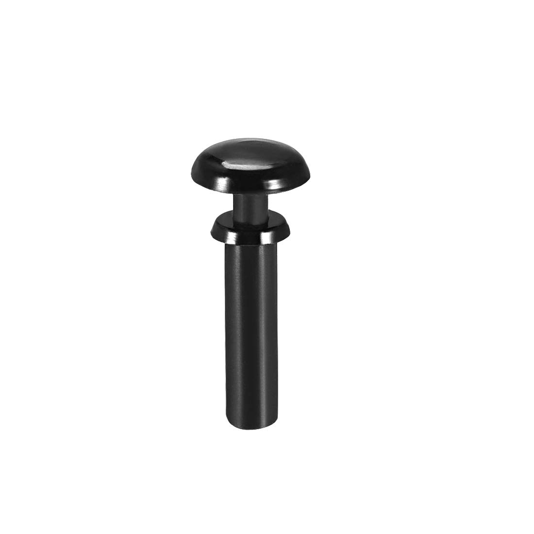 uxcell Push Clips Rivets 3mm x 10mm PCB Circuit Panel Nylon Fasteners Black 100 Pcs