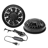 Drehen Sie Service USB 1 von Air Fan 8000 Set Kühlknopf Service Conditioning Fan Fans Mobile Ventilator (Black, One Size)