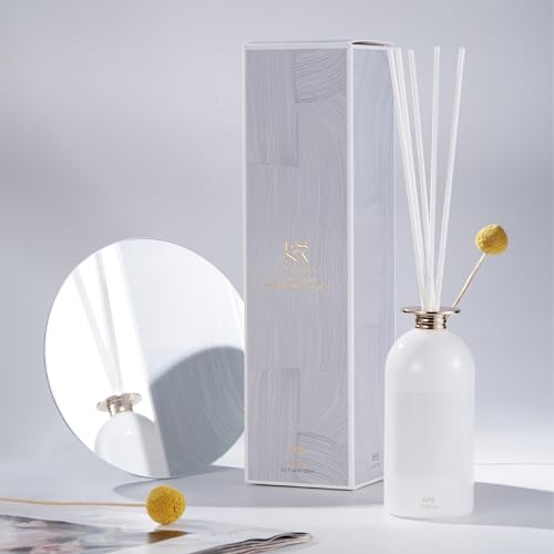 ESNA-HOME-Luxury-Scented-Oil-Reed-Diffuser-White-Tea-35-Fl-Oz-100ml-Fragrance-Oil-Pure-Lasting-Beautiful-Luxury-Aromatherapy-Diffuser-Relaxing-Bathroom-Diffuser-Scented-Sticks ESNA HOME Luxury Scented Oil Reed Diffuser White Tea 35 Fl Oz 100ml Fragrance Oil Pure Lasting Beautiful Luxury Aromatherapy Diffuser Relaxing Bathroom Diffuser Scented Sticks