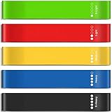 【5 niveles de resistencia diferentes】 5 bandas de fitness con diferentes colores y diferentes niveles de indicación, para que pueda encontrar el nivel de fuerza adecuado de manera fácil y rápida, y son adecuados a las principiantes, medianas y avanzadas. Úselo para ejercitar muchas partes del cuerpo como brazos, piernas, muslos, tobillos, caderas, hombros.
