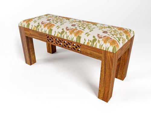 Image of Wooden for Home & Office l Solid Wood Bench for Daining Table l Indoor Outdoor Seating l Seating Bench for Multi Purpose l (Teak Finish)