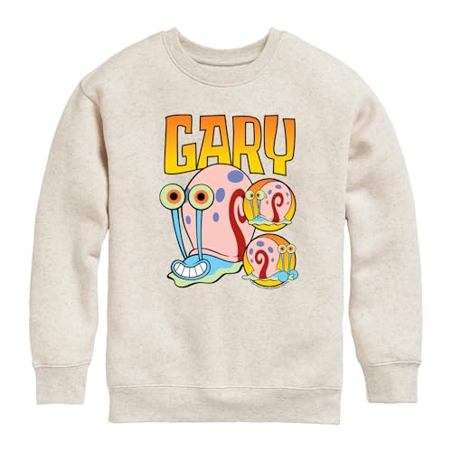 HYBRID APPAREL - Spongebob Squarepants - Gary The Snail - Toddler & Youth Crewneck Fleece Sweatshirt