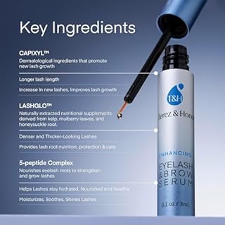 Terez & Honor Siero Crescita Ciglia & Sopracciglia 3 ml - Siero Rinforzante Testato Clinicamente per Ciglia Più Lunghe, Più Folte e Più Spesse - Prodotto in Corea, Senza Ormoni