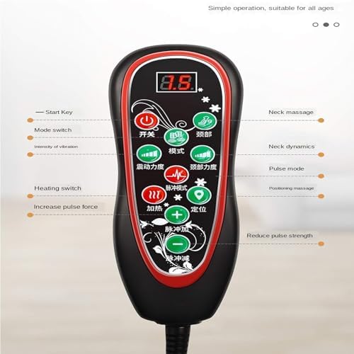 Full Body Heated Vibrating Mattress Cushion - Therapeutic Relief for Back Pain & Muscle Soreness, Auto-Off, Foldable Design for Relaxation & Comfort