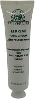 Salyangoz Özlü El Kremi, Nemlendirici ve Onarıcı, 60 ml, Paraben İçermeyen, Kuru ve Çatlamış Eller İçin