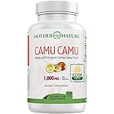 Organic Camu Camu Berry Capsules - Packed with Natural Vitamin C, Antioxidants (120 Capsules) - Raw Organic Antioxidant Superfood - Immune Support Booster & Anti Aging, Non-GMO, Gluten-Free & Vegan