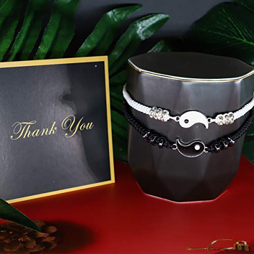 Best Friend Bracelets for 2 matching Bracelets, Bff Bracelets for 2 Yin Yang Friendship Bracelets for men women3
