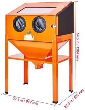 Assembled Happybuy Sandblasting Cabinet with Dimensions