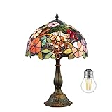 tiffany tischlampe grün 【Einzigartiges Design】: Aufgrund seines einzigartigen Designs ist es nicht nur ein Beleuchtungskörper, sondern auch eine wunderbare dekorative Kunst. Jeder Buntglas-Lampenschirm ist ein Unikat. Aufgrund der handgefertigten Natur sind keine zwei Lampen im Tiffany-Stil identisch. Beim Kauf von zwei gleichen Artikeln können geringfügige Unterschiede auftreten. Der Buntglas-Lampenschirm kann durch verschiedenfarbige Glühbirnen verschiedene einzigartige Farben zeigen