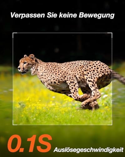 iZEEKER Solar Wildkamera 4K 64MP mit Handyübertragung App, WLAN & Bluetooth Wildtierkamera mit Bewegungsmelder Nachtsicht, Solar Tierkamera mit 5200mAh Akku, IP66, 0.1s Auslösezeit, inkl 32GB SD Karte