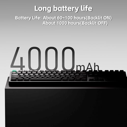 Image of NuPhy Node100 Wireless Mechanical Keyboard, Hot Swappable Custom Bluetooth Keyboard, 109 Keys Computer Gaming Keyboards, Supports Touch Gestures, PBT Keycaps, RGB Backlit, Bluetooth /2.4GHz /USB-C