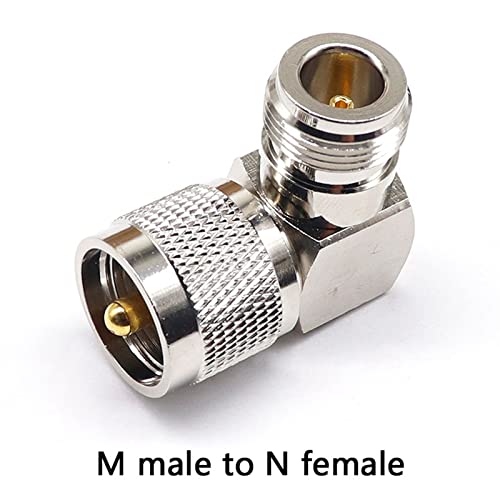 Adaptador coaxial UHF macho a codo N hembra conector RF de 90 grados 3