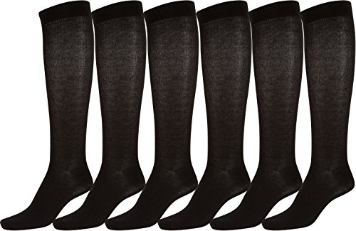 Sakkas Women's Cotton Blend Knee High Socks Assorted Pack