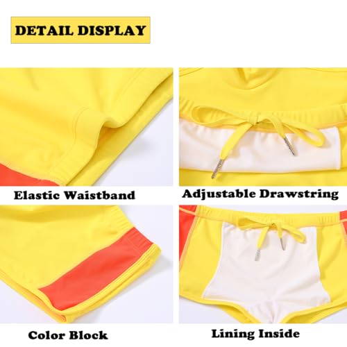 ZONBAILON Mens Swim Trunks Swimwear Bathing Swimsuit Square Leg Board Short Swimming M-2XL4