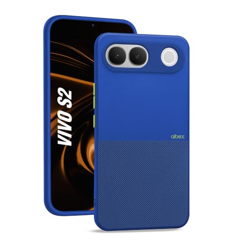 Image of AIBEX Premium Back Cover Case Compatible for Vivo S2 5G | Scratch & Drop Tested Shockproof Matte Texture Case with Soft Microfibre Lining | Slim Fit Cover Anti-Scratch - Blaue