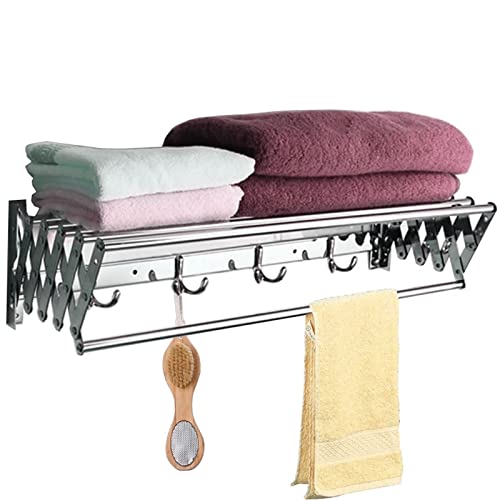 Barre de vêtements accordéon pour optimiser votre buanderie et balcon