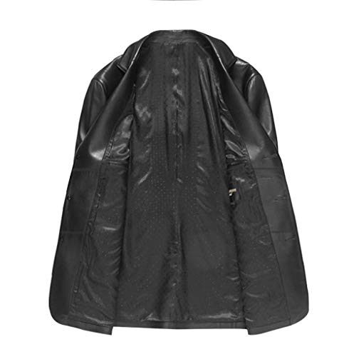 Veste chaude en cuir pour hommes veste imperméable slim