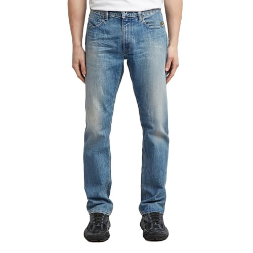 G STAR Mosa Straight Jeans Hombre, Multicolor (Vintage Cirrus Blue D23692 d498 h481), 36W / 32L