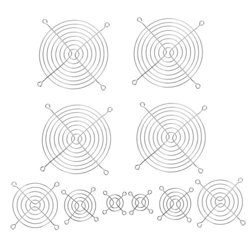 DOITOOL 10pcs Fan Grills for Gaming PC Mesh Covers with Screws High Airflow for Desktop and Workstation Cases Versatile Fit for Component Safety